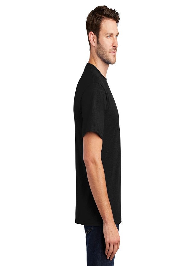 Clothe Co. Mens Heavyweight Cotton T-Shirt Plain Tee (Available in Big & Tall), Black, L - Image 2